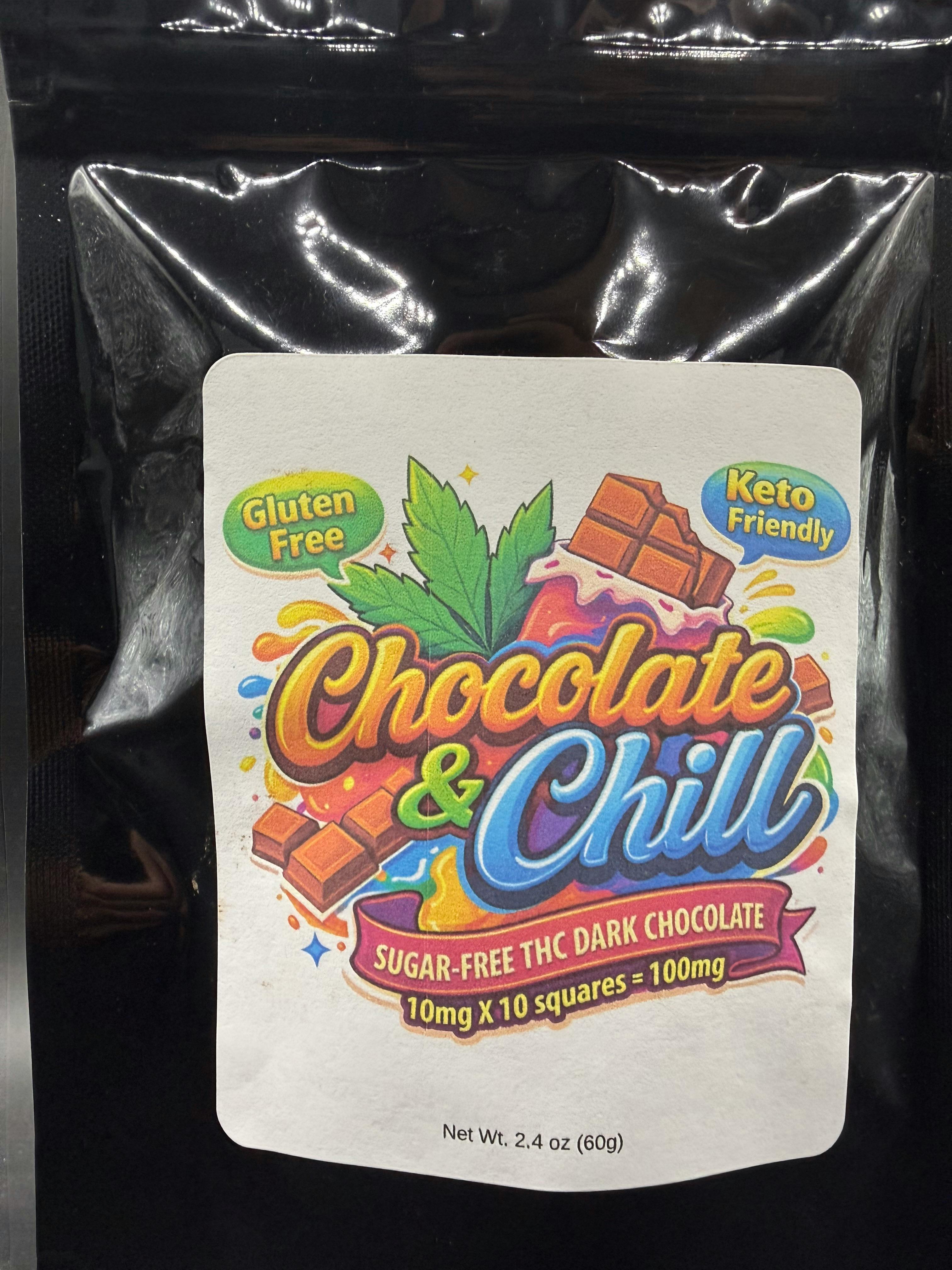 Chocolate & Chill - Dark Chocolate (Sugar Free) Live Resin Infused