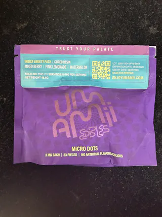 Umamii - Mixed Berry/Pink Lemonade/Watermelon - Mixed Gummies - Cured Resin Gummies 33pk - 99mg
