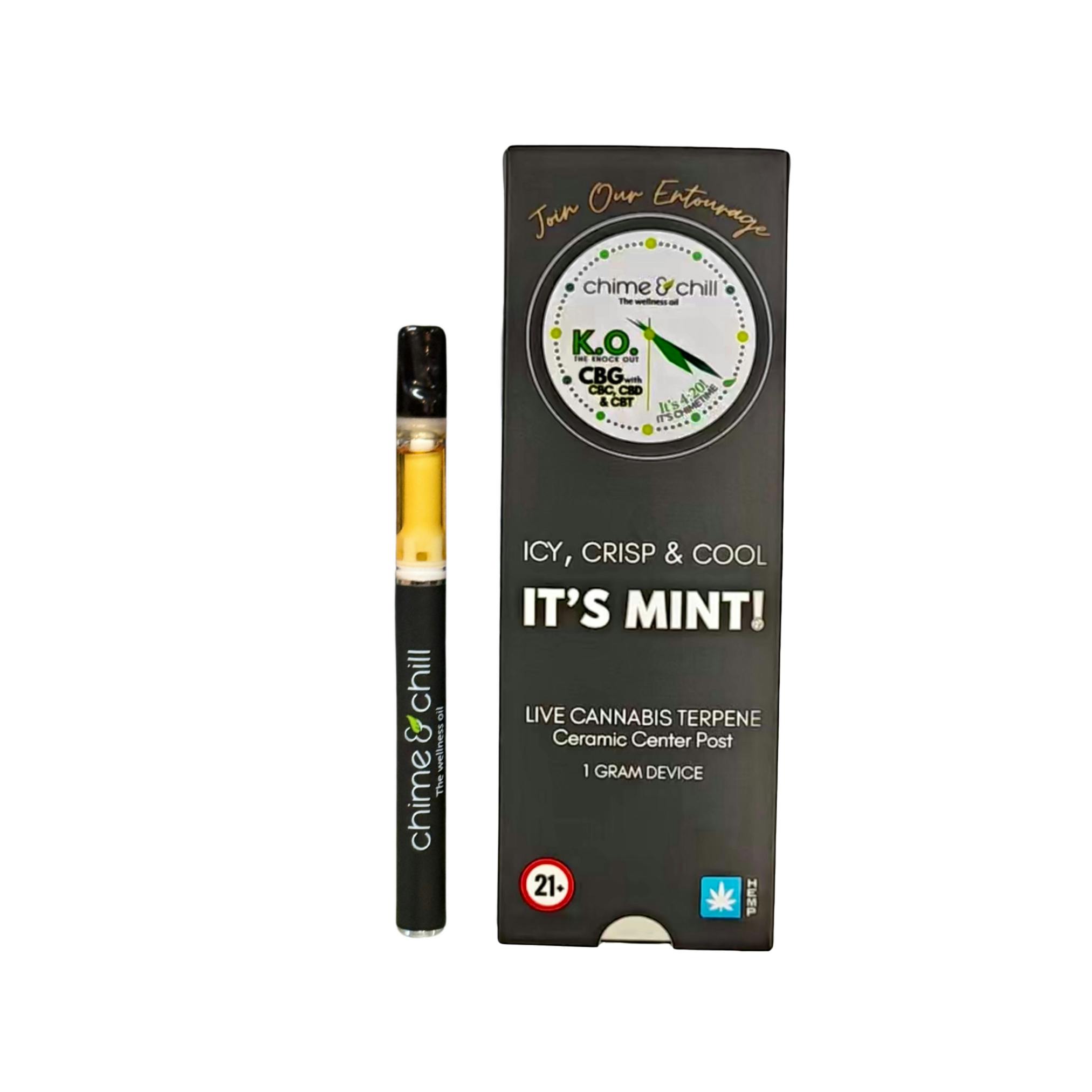 Chime & Chill - K.O It's Mint - Disposable CBD Vape - 1g by Chime & Chill |  Buy Online White Plains NY