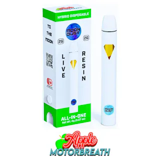 Moon Dust - Apple Motorbreath - Live Resin Disposable Vape - 2g