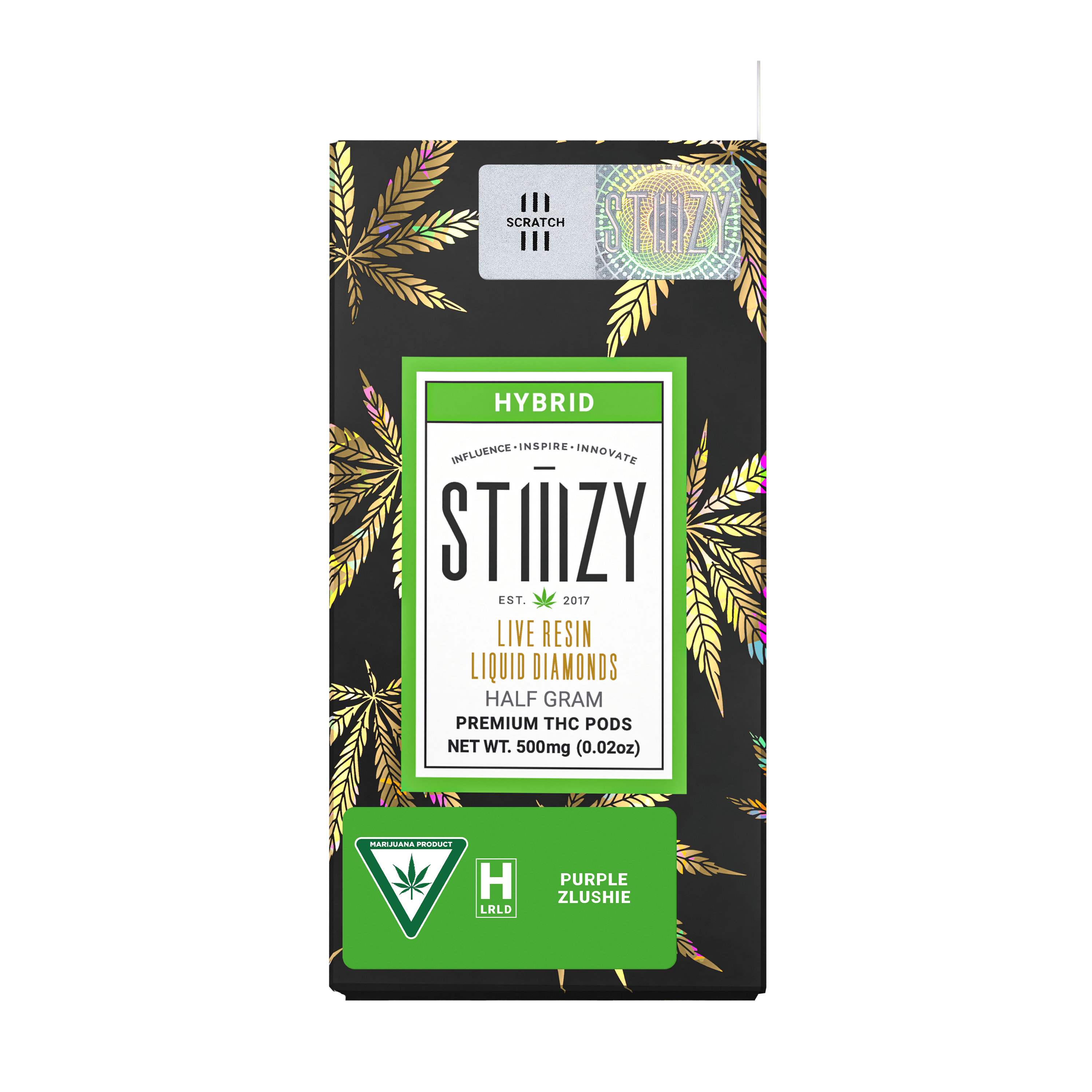 ichillin ジユン サイン ポラロイド it,s live Stiiizy - Purple Zlushie - Live Resin Liquid Diamonds Vape Pod