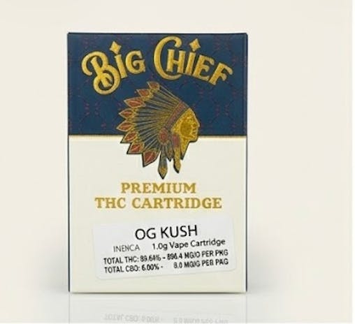big chief cigarettes Big Chief - OG Kush - Vape Cartridge - 1g - 1g by Big Chief