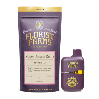 Florist Farms - Super Banana Runtz - Live Resin Disposable Vape - 1g