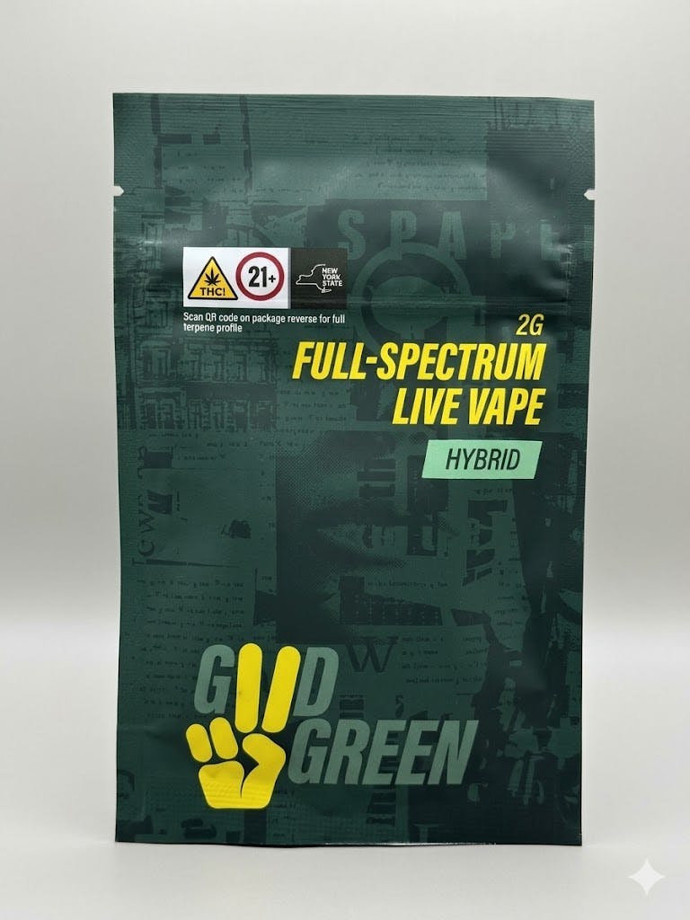 Good Green - Bananaconda -Live Resin Disposable Vape -2g - 2g by
