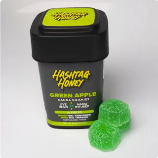 Hashtag Honey - Green Apple - Live Resin Gummies 10pk - 100mg