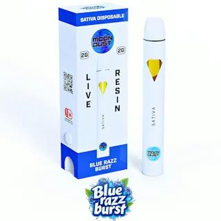 Moon Dust - Blue Razz Burst - Live Resin Disposable Vape - 2g