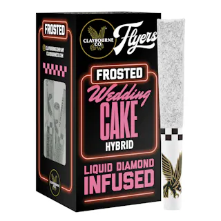 Claybourne Co - Frosted Flyer's - Wedding Cake (Indoor) - Diamond Infused 5pk - .5g