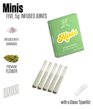 Lobo - Papaya Punch - Diamond Infused Minis 5pk - .5g
