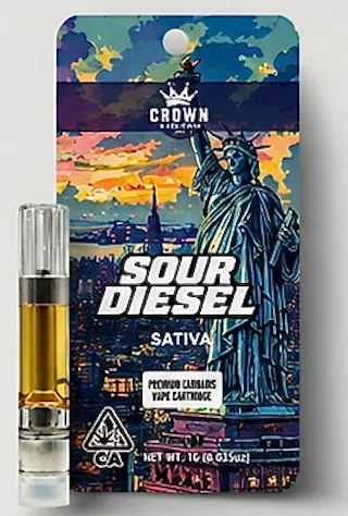 Crown Genetics - Sour Diesel - Vape Cartridge - 1g
