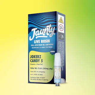 Jaunty - Jokers Candy 5 - Live Rosin Vape Cartridge - .5g