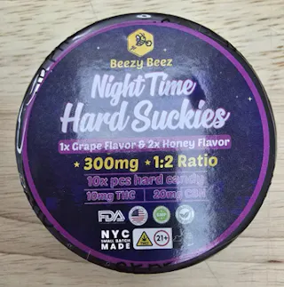 Beezy Beez - Nighttime Hard Suckies - 2:1 THC:CBN - 10pk - 100mg