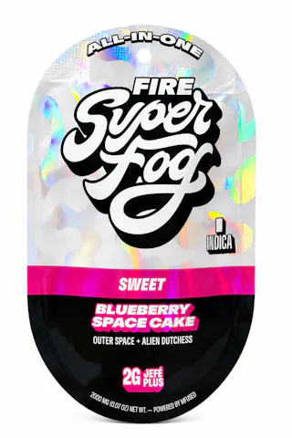 Super Fog by Mfused - Blueberry Space Cake - Liquid Diamonds Disposable Vape - 2g