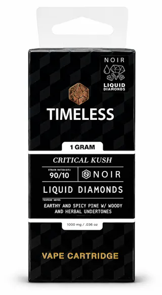 Timeless - Critical Kush - Liquid Diamonds Vape Cartridge - 1g