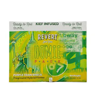 Revert - Purple Trainwreck Homie Pack - Kief Infused Ground Flower - 14g