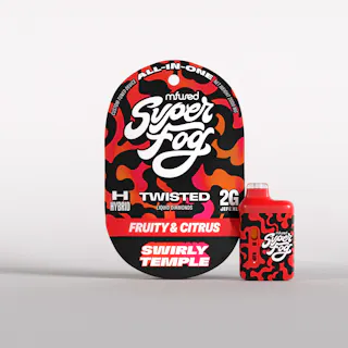 Super Fog by Mfused - Swirly Temple - Liquid Diamonds Disposable Vape - 2g