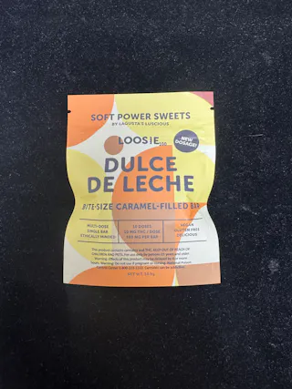 Soft Power Sweets - Loosie Dulce de Leche -Bite Size Caramel Filled Bar - 100mg