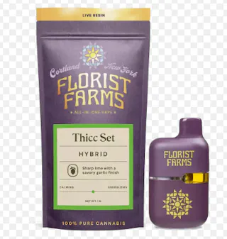 Florist Farms - Thicc Set - Live Resin Disposable Vape - 1g