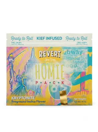 Revert - Kryptonite Homie Pack - Kief Infused Ground Flower - 14g