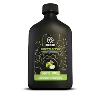 High Peaks - Crown Apple 2:1 THC:CBD - Green Apple Whiskey Flavored Drink - 12oz - 100mg