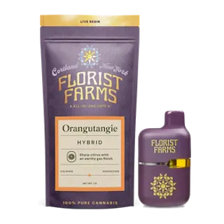 Florist Farms - Orangutangie - Live Resin Disposable Vape - 1g