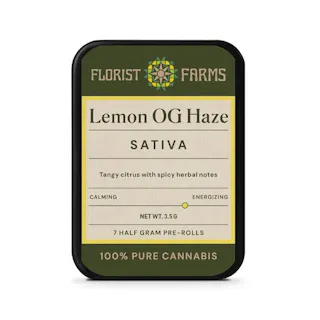 Florist Farms - Lemon OG Haze - Live Resin Infused - 5pk - .5g