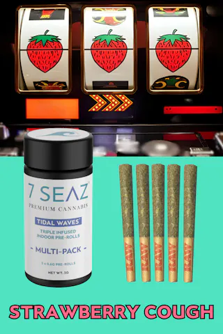 7Seaz - Tidal Waves - Strawberry Cough (Indoor) - Infused 5pk - .6g