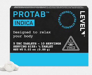Level - ProTabs (Sugar Free) - Indica - Extra Strength 5pk - 100mg