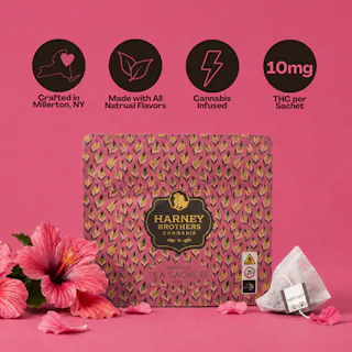 Harney Brothers Cannabis - Hibiscus - 5 Tea Sachets - 50mg