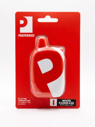 Preferred Garden - White Kamikaze - Cured Resin Disposable Vape - 1g