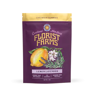 Florist Farms - Lemon Lavender (Nectar Burst) - Live Resin Gummies - 10pk - 100mg