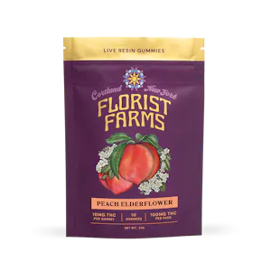 Florist Farms - Peach Elderflower (Nectar Burst) - Live Resin Gummies - 10pk - 100mg