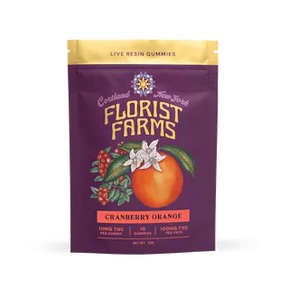Florist Farms - Cranberry Orange (Nectar Burst) - Live Resin Gummies - 10pk - 100mg