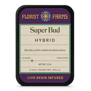 Florist Farms - Super Bud - Live Resin Infused - 5pk - .5g