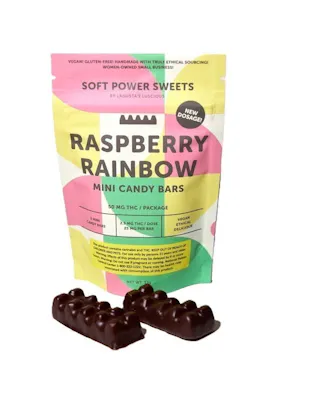 Soft Power Sweets - Raspberry Rainbow Caramel - 2pk - 10mg