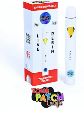 Moon Dust - Zour Patch Cough - Live Resin Disposable Vape - 1g