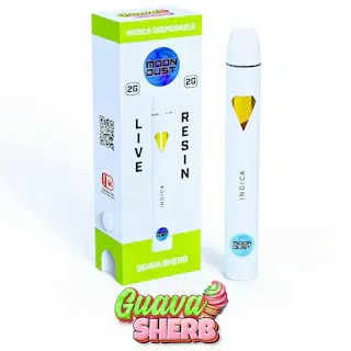 Moon Dust - Guava Sherb - Live Resin Disposable Vape - 1g