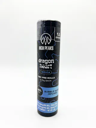 High Peaks - Dragon Heart - Hash Infused 2pk - .75g