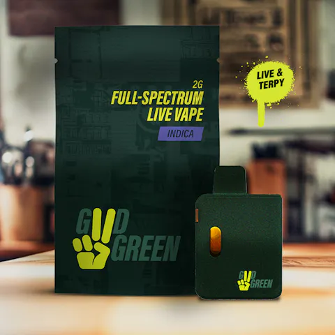 Good Green - Black Maple - Live Resin Disposable Vape - 2g