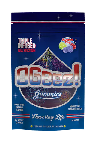 Ogeez! - Rocket Pop Triple Infuseed (RSO/Rosin/Distillate) - Gummies 10pk - 100mg