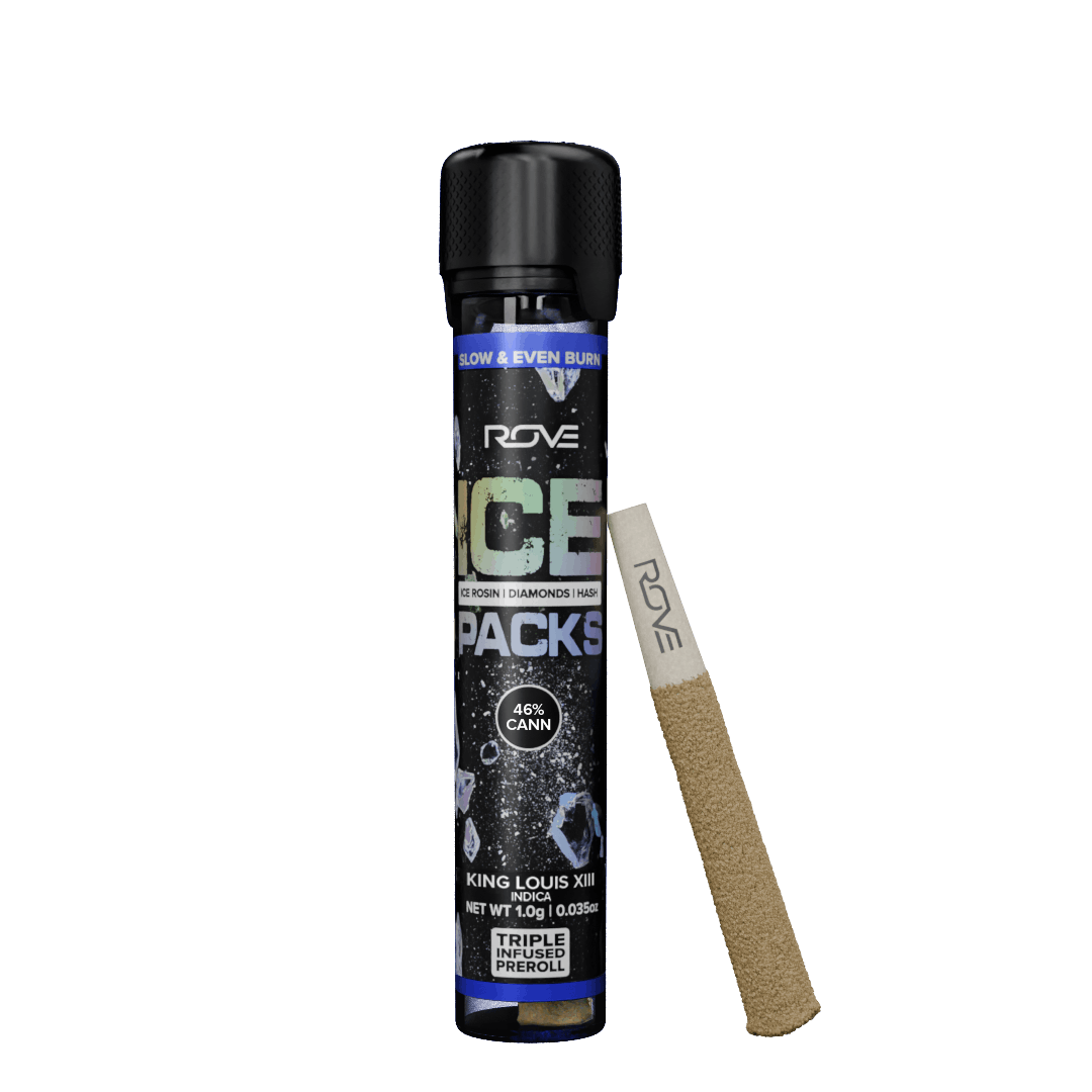 King Louis XIII - Ice Pack Rosin, Diamond, Hash Infused Pre-Roll -