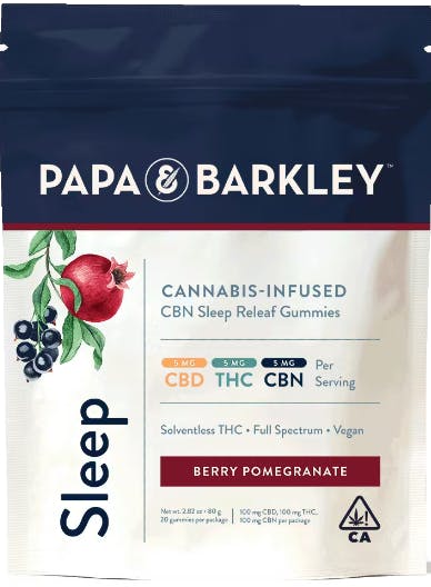SOLVENTLESS SLEEP BERRY POMEGRANATE GUMMIES A4