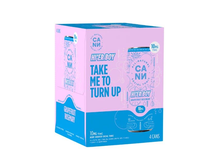 HI'ER BOY GRAPEFRUIT ROSEMARY 10MG 4PK