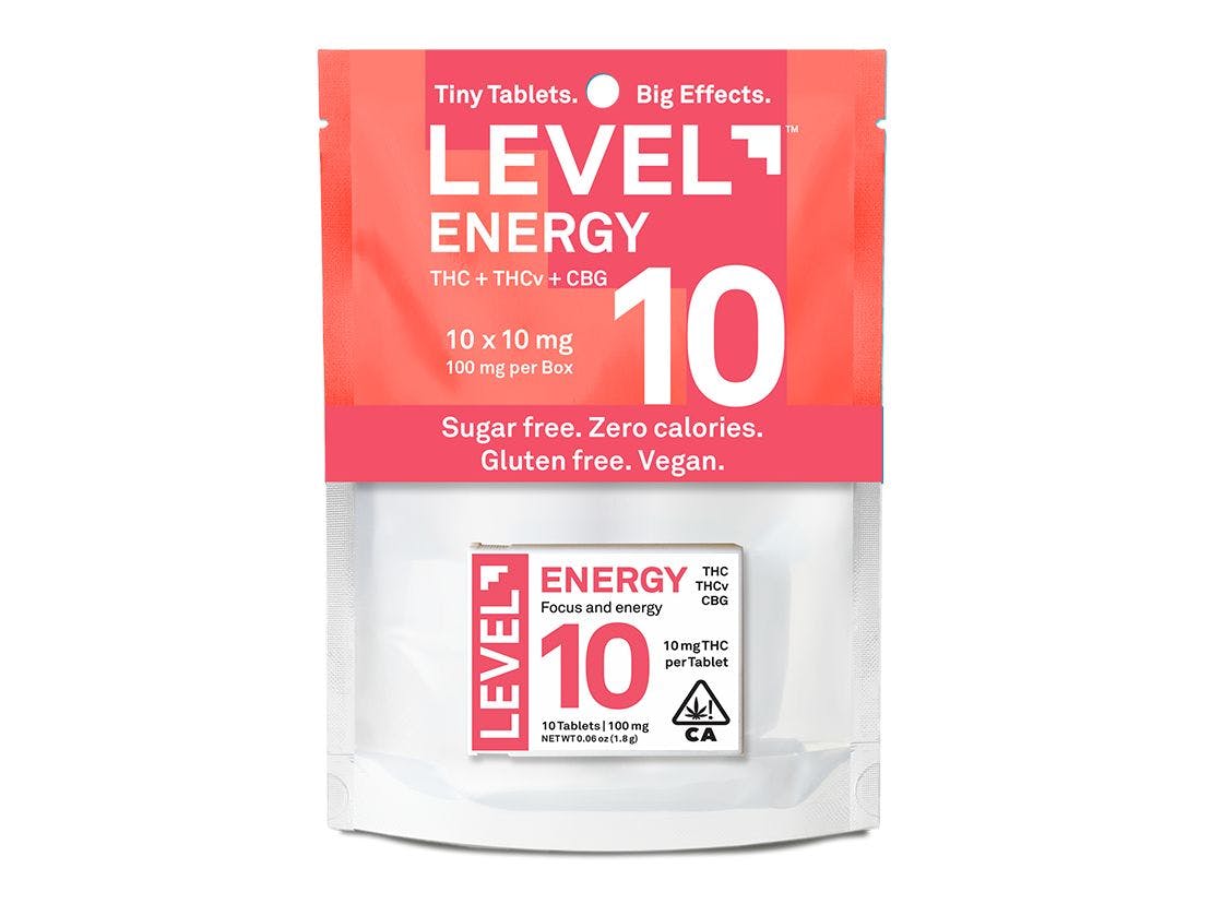 LEVEL 10 ENERGY TABLETS 10PK R3 - 100 Mg