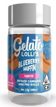 Blueberry Muffin Infused 5pk Pre-rolls E1 - 3 G