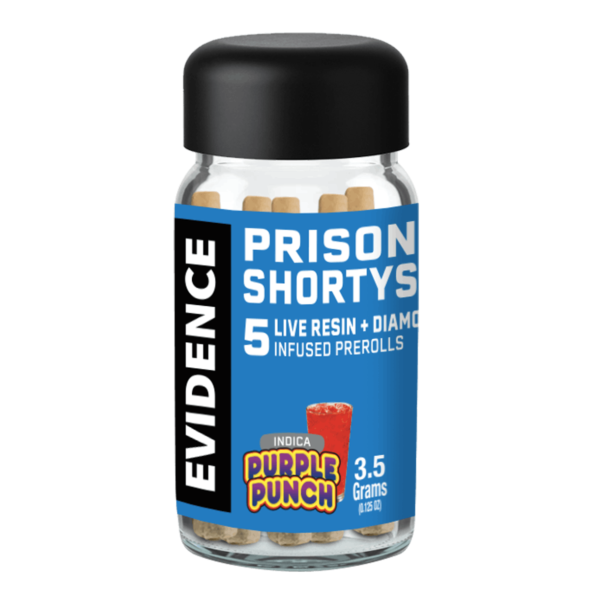 PRISON SHORTYS PURPLE PUNCH INFUSED PRE ROLL 5PK E2