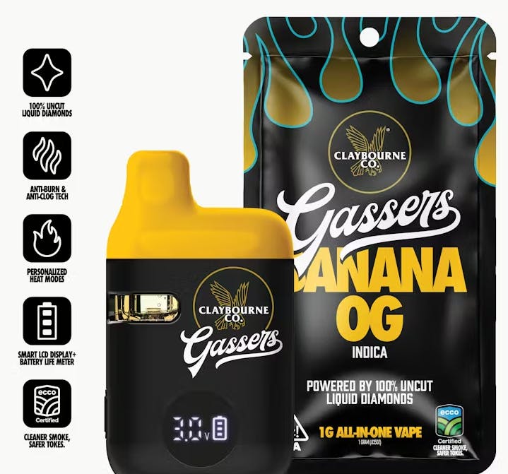 Gassers Banana Og Disposable 1g D3 - 1 G