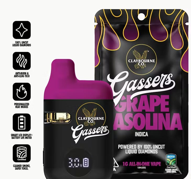 GASSERS GRAPE GASOLINA DISPOSABLE 1G M3 - 1 G