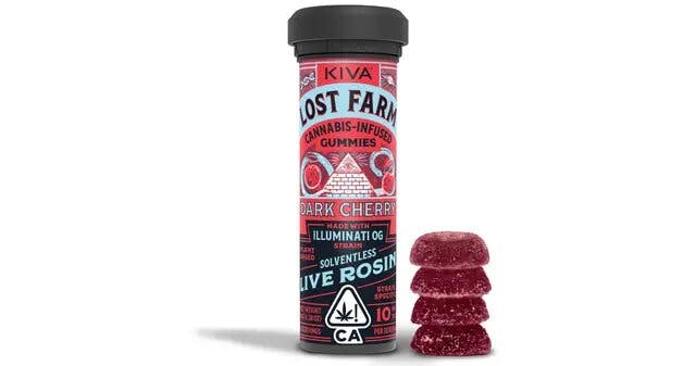 DARK CHERRY ROSIN GUMMIES O2 - 100 Mg