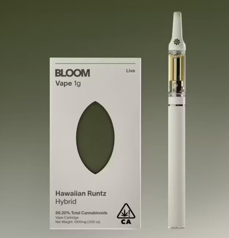 LIVE RESIN HAWAIIAN RUNTZ 1G CARTRIDGE B6 - 1 G