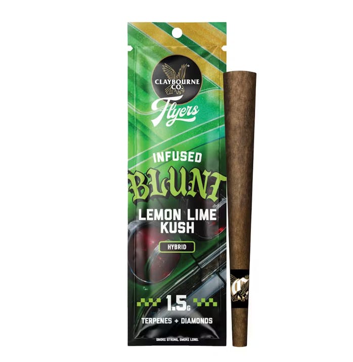 FLYERS LEMON LIME KUSH INFUSED BLUNT 1.5G E6 - 1.5 G